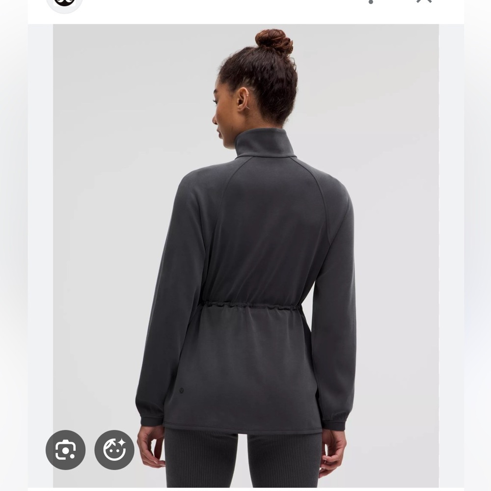 🍋 Lululemon Softstreme
Cinch-Waist Jacket in Black Gray size 10. EUC. - Picture 3 of 10